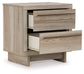 Hasbrick  Panel Bed With Mirrored Dresser And Nightstand