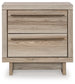 Hasbrick  Panel Headboard With Mirrored Dresser, Chest And 2 Nightstands