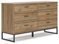 Deanlow  Platform Panel Bed With Dresser And Nightstand