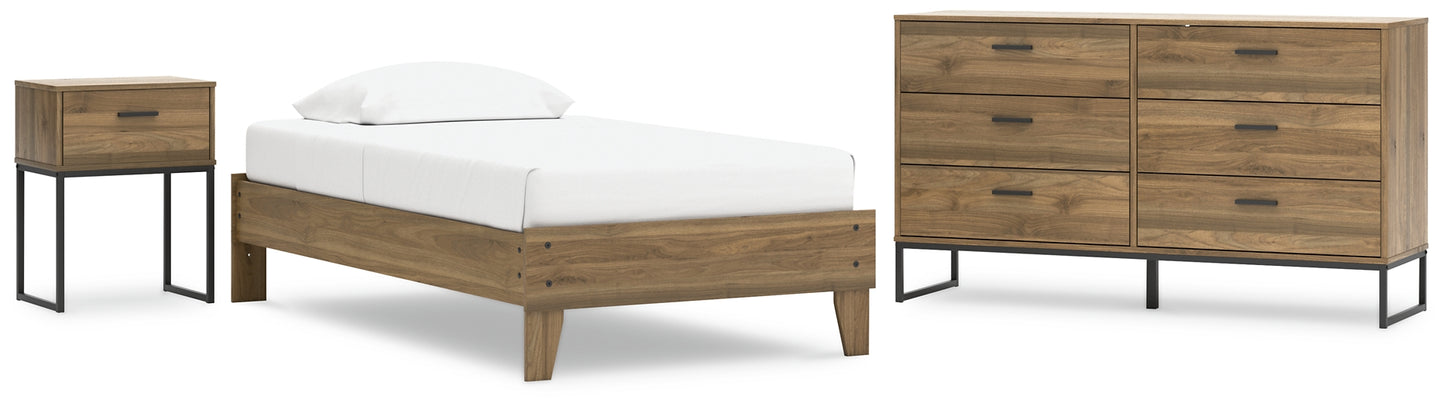 Deanlow  Platform Bed With Dresser And Nightstand