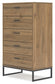 Deanlow  Panel Headboard With Dresser, Chest And Nightstand