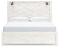 Gerridan  Panel Bed With Mirrored Dresser, Chest And Nightstand