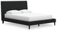 Cadmori  Upholstered Bed With Mirrored Dresser