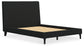 Cadmori  Upholstered Bed With Mirrored Dresser, Chest And Nightstand