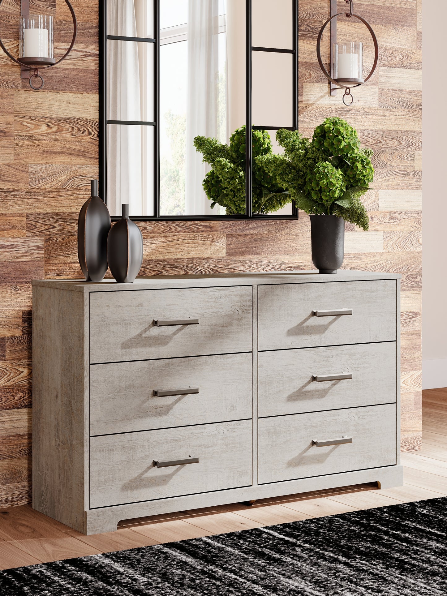 Shawburn  Panel Headboard With Dresser, Chest And Nightstand