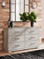 Shawburn  Panel Headboard With Dresser, Chest And Nightstand