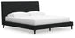 Cadmori  Upholstered Bed With Mirrored Dresser And 2 Nightstands