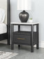 Cadmori  Upholstered Bed With Mirrored Dresser And 2 Nightstands