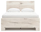 Lawroy  Panel Bed With Mirrored Dresser And Nightstand