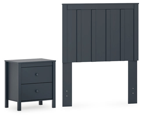 Simmenfort  Panel Headboard With Nightstand