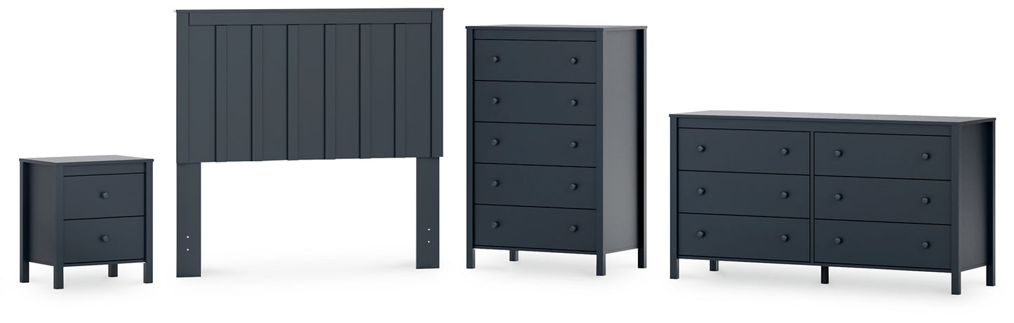 Simmenfort  Panel Headboard With Dresser, Chest And Nightstand