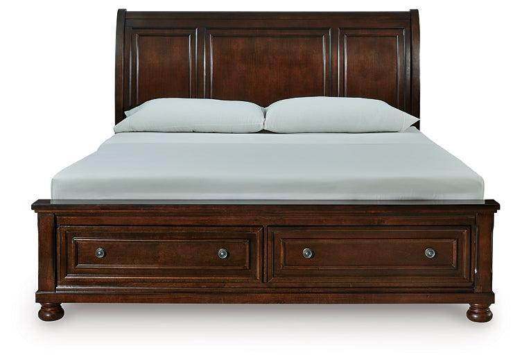 Porter California  Sleigh Storage Bed