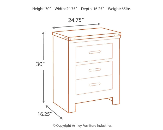 Trinell  Panel Bed With Dresser, Chest And 2 Nightstands