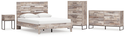 Neilsville  Platform Bed With Dresser, Chest And Nightstand