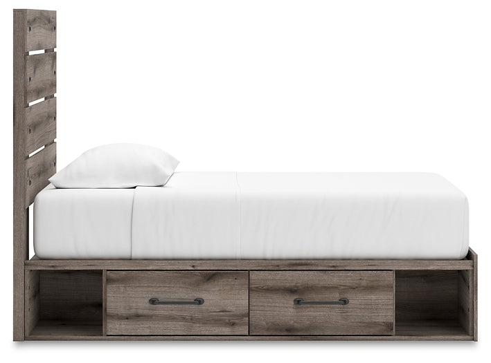 Graystorm  Panel Bed With Storage