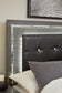 Lodanna  Upholstered Panel Headboard With Mirrored Dresser, Chest And 2 Nightstands