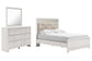 Altyra  Panel Bed With Mirrored Dresser