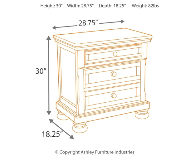 Porter California  Panel Bed With Mirrored Dresser, Chest And 2 Nightstands