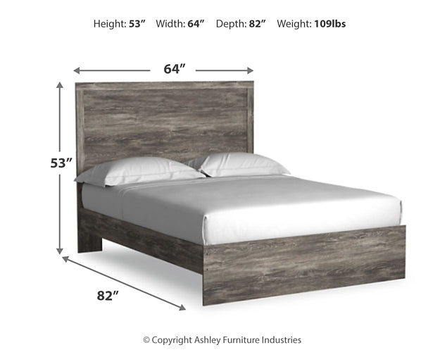 Ralinksi  Panel Bed With Mirrored Dresser