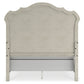 Arlendyne  Upholstered Bed With Mirrored Dresser