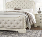 Arlendyne  Upholstered Bed With Mirrored Dresser