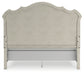 Arlendyne  Upholstered Bed With Mirrored Dresser