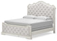 Arlendyne  Upholstered Bed With Mirrored Dresser