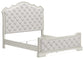 Arlendyne  Upholstered Bed With Mirrored Dresser