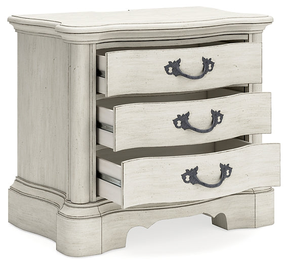 Arlendyne  Upholstered Bed With Mirrored Dresser, Chest And 2 Nightstands