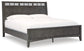 Montillan  Panel Bed With Mirrored Dresser, Chest And 2 Nightstands