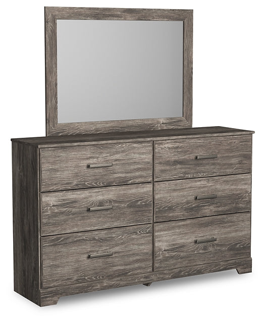 Ralinksi  Panel Bed With Mirrored Dresser