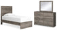 Ralinksi  Panel Bed With Mirrored Dresser