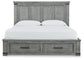 Russelyn California  Storage Bed With Mirrored Dresser