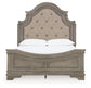 Lodenbay  Panel Bed With Mirrored Dresser