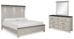 Darborn  Panel Bed With Mirrored Dresser