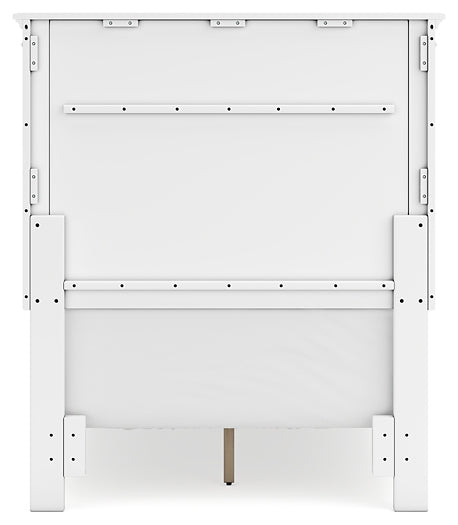 Fortman  Panel Bed With Mirrored Dresser, Chest And 2 Nightstands