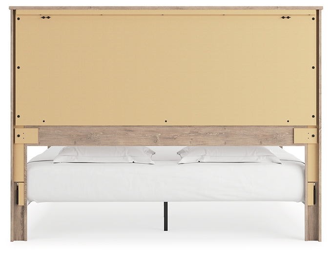 Senniberg  Panel Bed With Mirrored Dresser