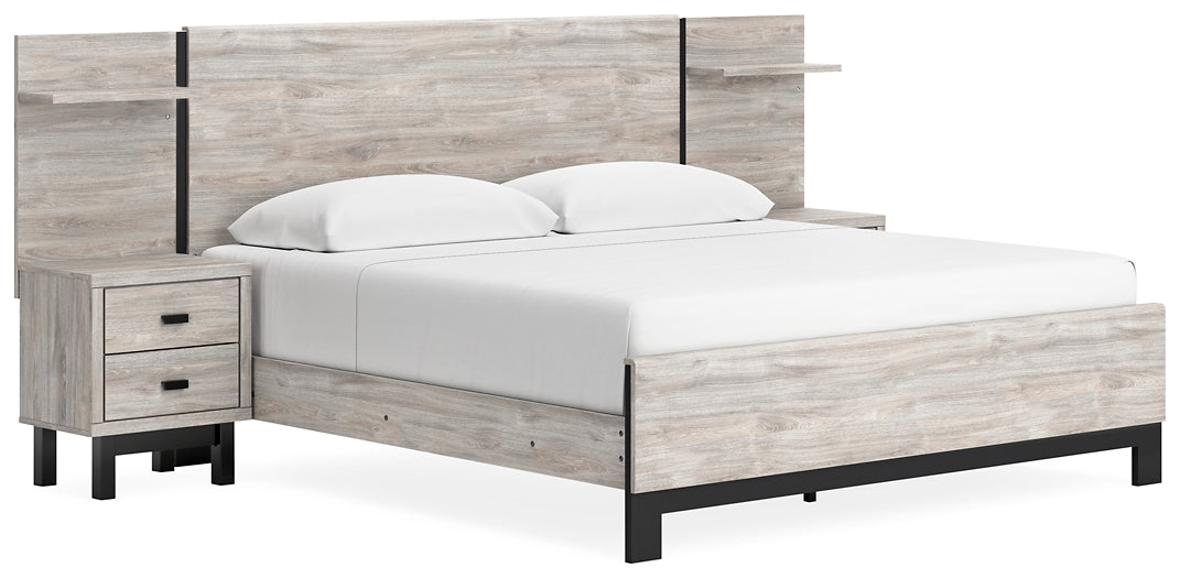 Vessalli  Panel Bed With Dresser