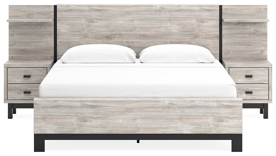 Vessalli  Panel Bed With Dresser