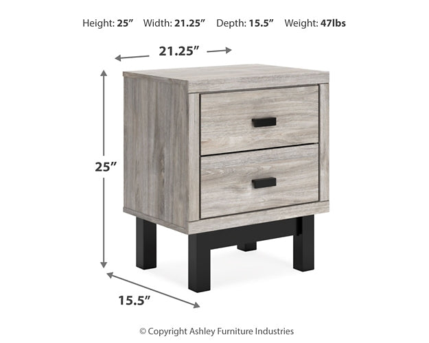 Vessalli  Panel Headboard With Mirrored Dresser, Chest And 2 Nightstands