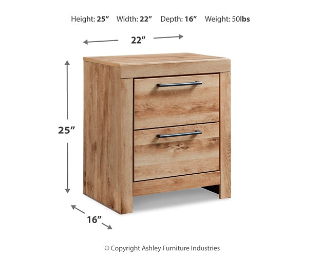 Hyanna  Panel Bed With Storage With Mirrored Dresser And Nightstand