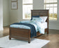 Danabrin  Panel Bed With Mirrored Dresser And Nightstand