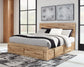 Hyanna  Panel Storage Bed With Mirrored Dresser