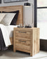 Hyanna  Panel Bed With Mirrored Dresser, Chest And 2 Nightstands