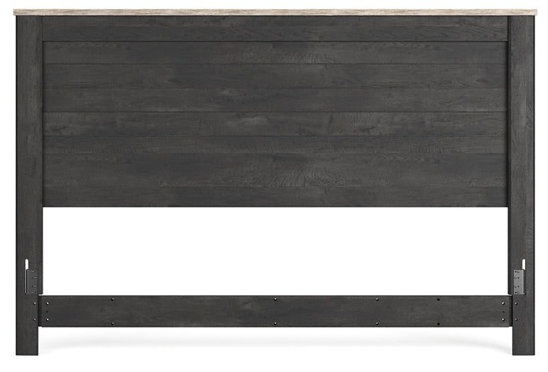 Nanforth /California King Panel Headboard With Mirrored Dresser