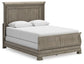 Lexorne  Sleigh Bed With Mirrored Dresser, Chest And Nightstand