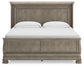 Lexorne  Sleigh Bed With Mirrored Dresser And Chest